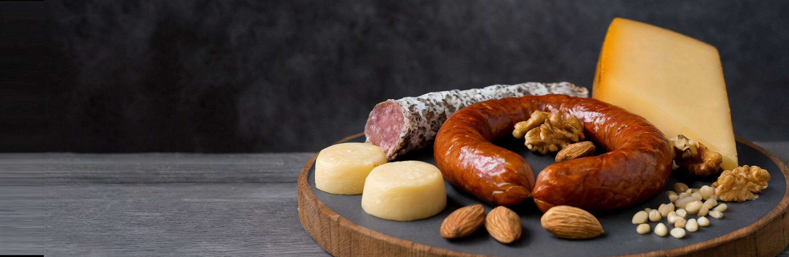 Bandeau etiquette seche plateau rond_ romage saucisses