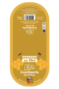 Cavalier Miel - A coller ou agrafer sur le paquet de confiserie