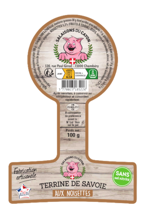 étiquette adhésive Terrine de Savoie