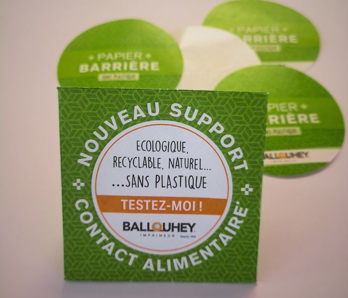 Nouveau papier recyclable pour le contact direct des aliments
