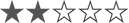 Icon étoiles pour tableau des supports papier