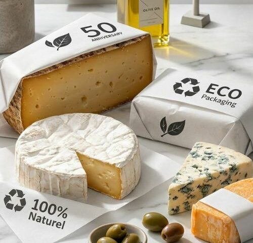 Papier écologique feuille d'emballage et étiquette sèche