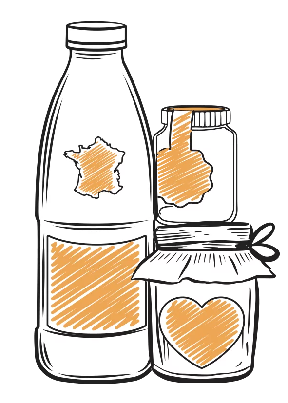 Ballouhey imprimeur expert reconnu dans l'impression de L'ETIQUETTE ADHESIVE pour yaourts, terrines, bouteilles de lait, pots de miel ou autres