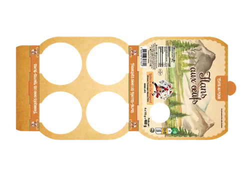 Groupeur par 4 - impression sur carton 2 faces découpe personnalisable