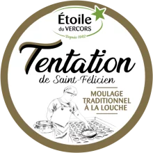 Disques étiquette sèche en contact direct avec le fromage