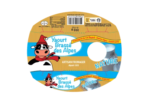 Groupeur par 2 - impression sur carton 2 faces découpe