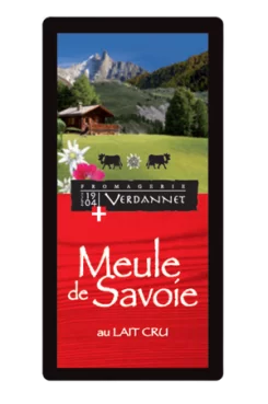 Etiquette adhésive pour fromage portion en quadrichromie découpe personnalisable