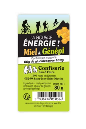 Etiquette adhésive Gourde miel - Découpe personnalisée