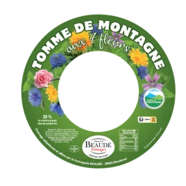 Découpe personnalisée Tomme de Montagne en contact direct avec l'aliment