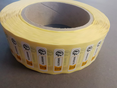 Rouleau étiquettes trie
